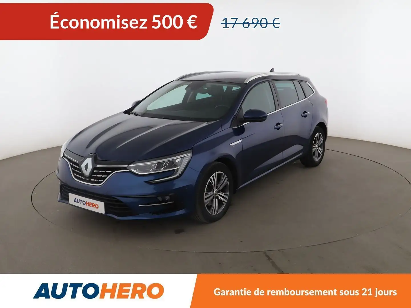 Renault Megane Estate 1.3 TCe Intens EDC Bleu - 1