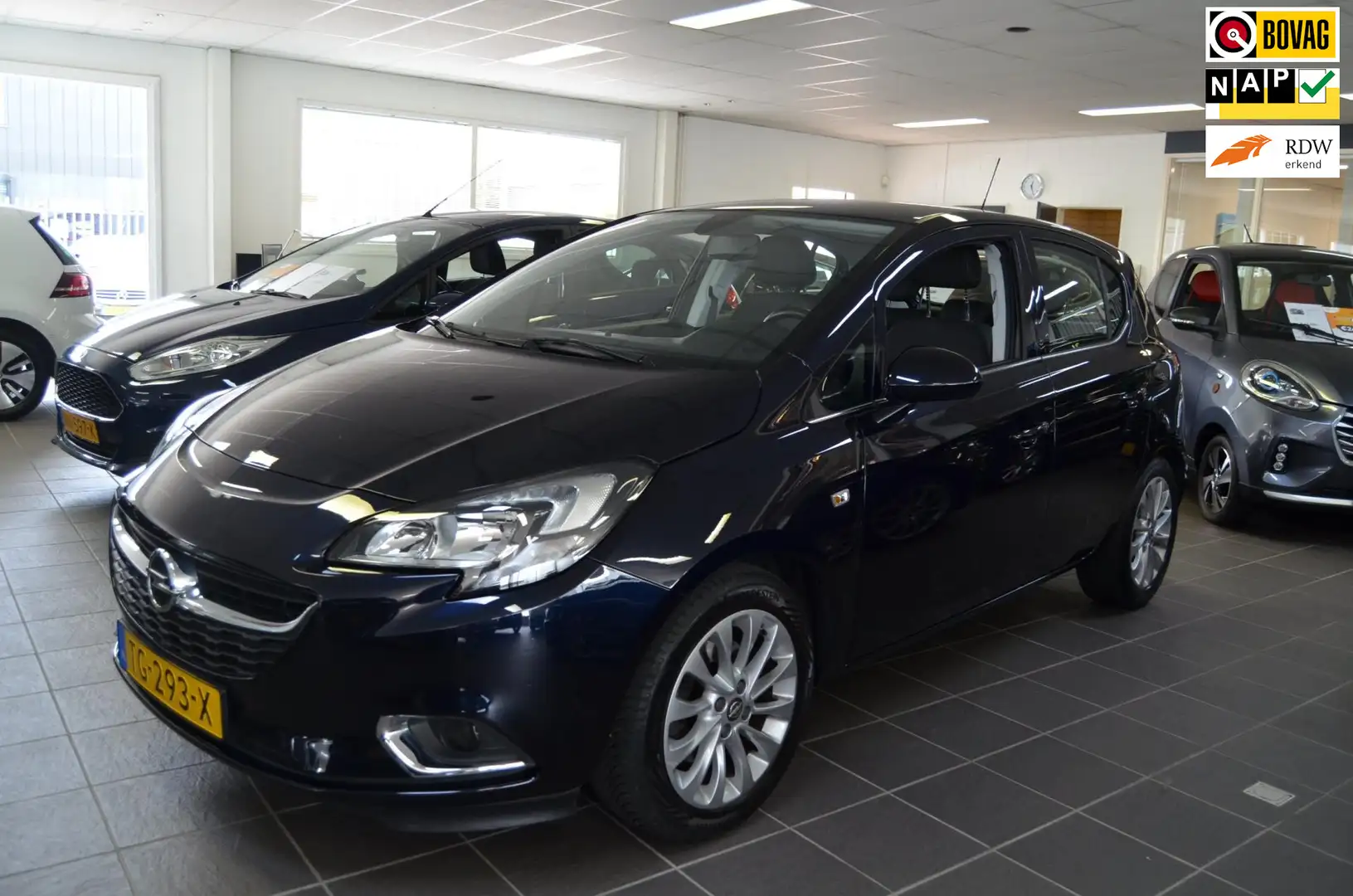 Opel Corsa 1.0 Turbo Online Edition| 5DRS| NAVI|CARPLAY|TURBO Blauw - 1