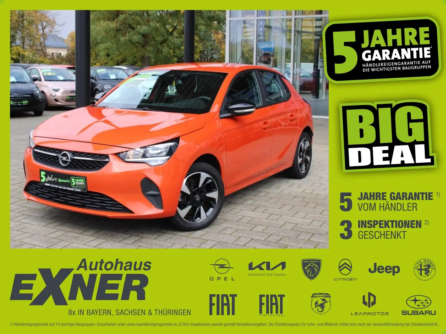 Opel Corsa F e EDITION KlimaA+LM+AUT+SpurH+Virtual Orange - 1
