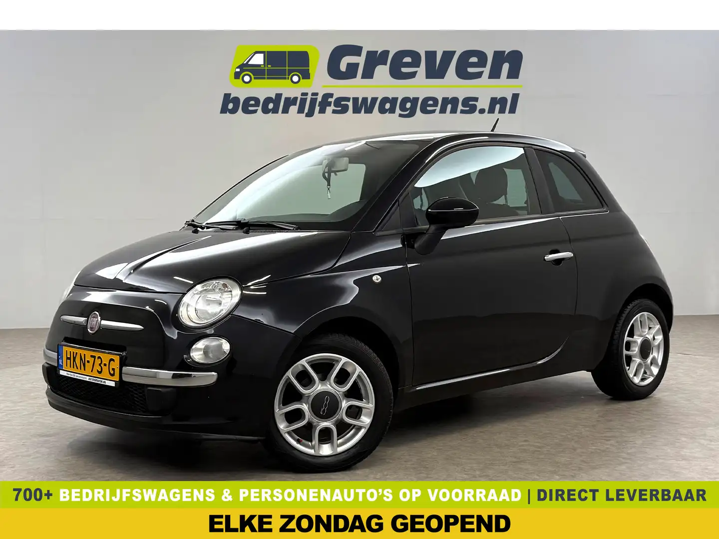 Fiat 500 1.2 Lounge | Airco | Elektrpakket | 15''LMV Noir - 1