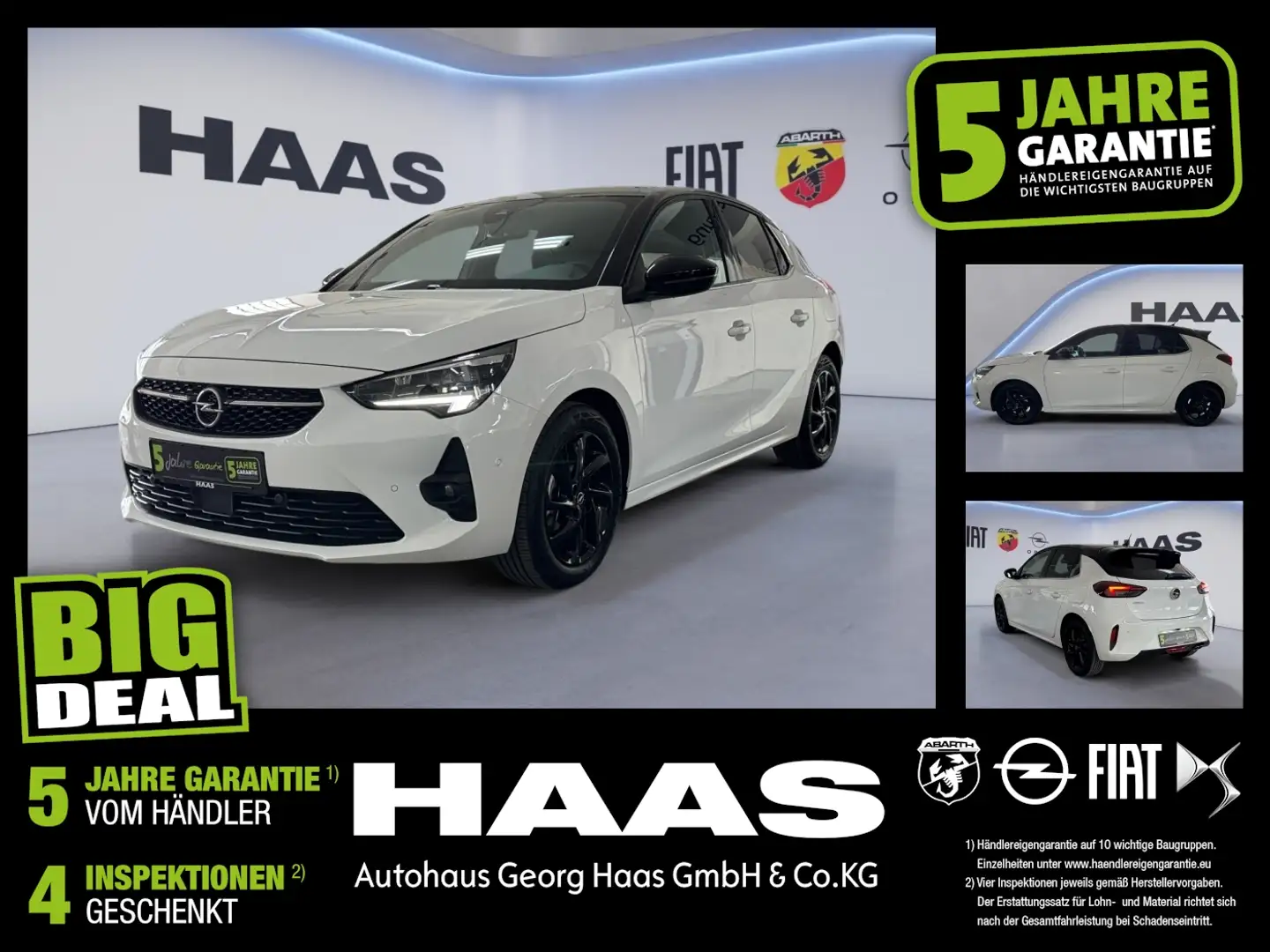 Opel Corsa F 1.2 Turbo Ultimate Sitzheizung Bluetooth Weiß - 1