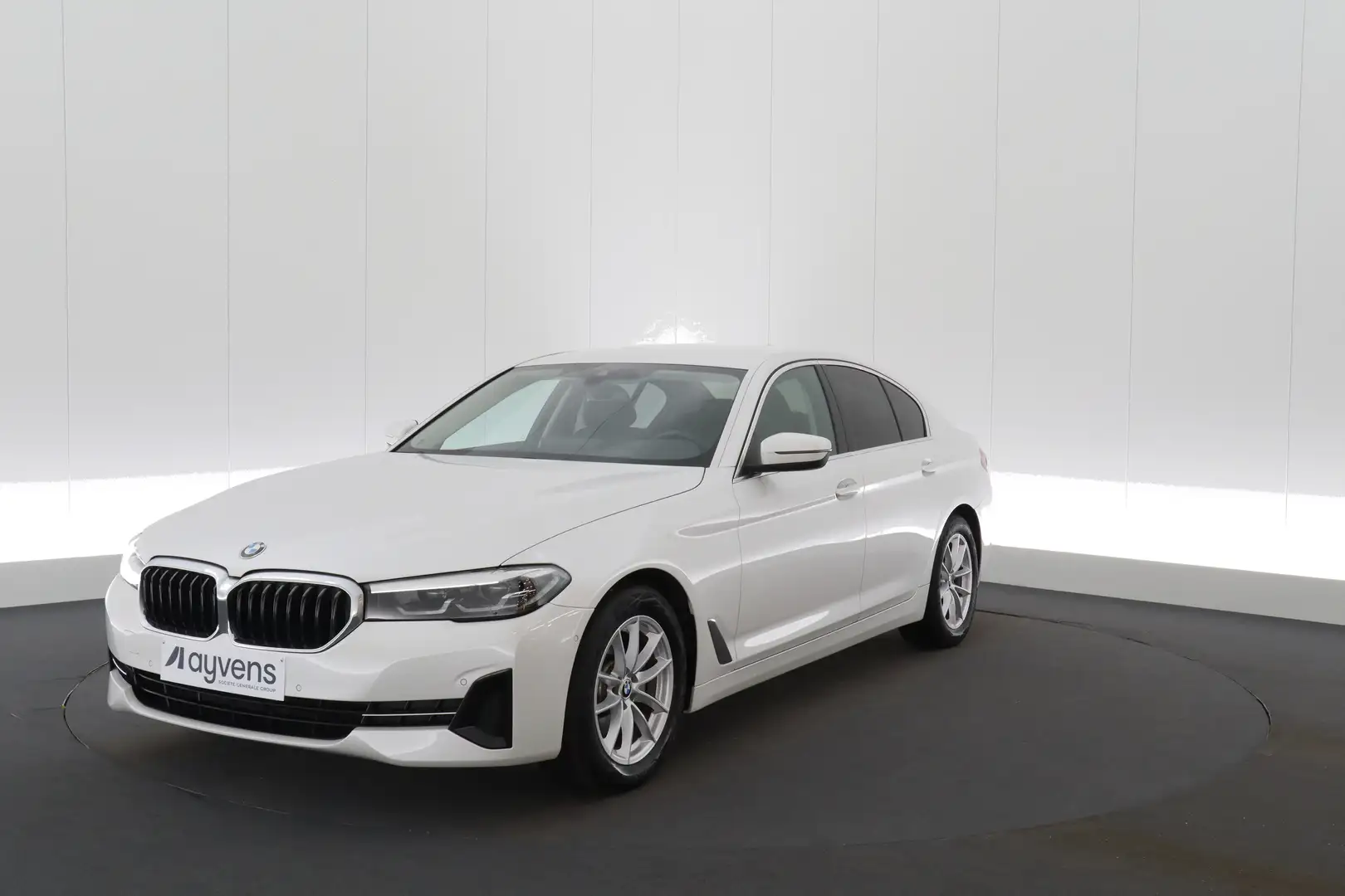 BMW 520 5 520iA MHEV Business LEDER/CUIR LED GPS PDC CAM V Blanc - 1