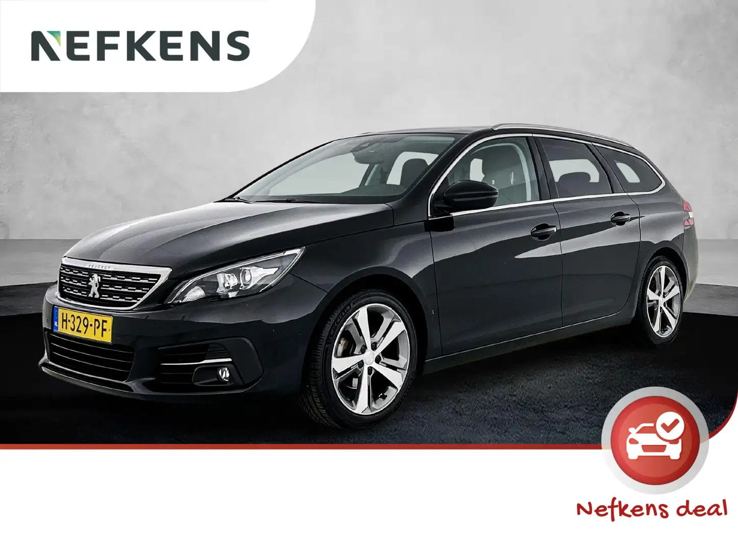 Peugeot 308 SW Blue Lease Premium 110 pk | Navigatie | Panoram Zwart - 1