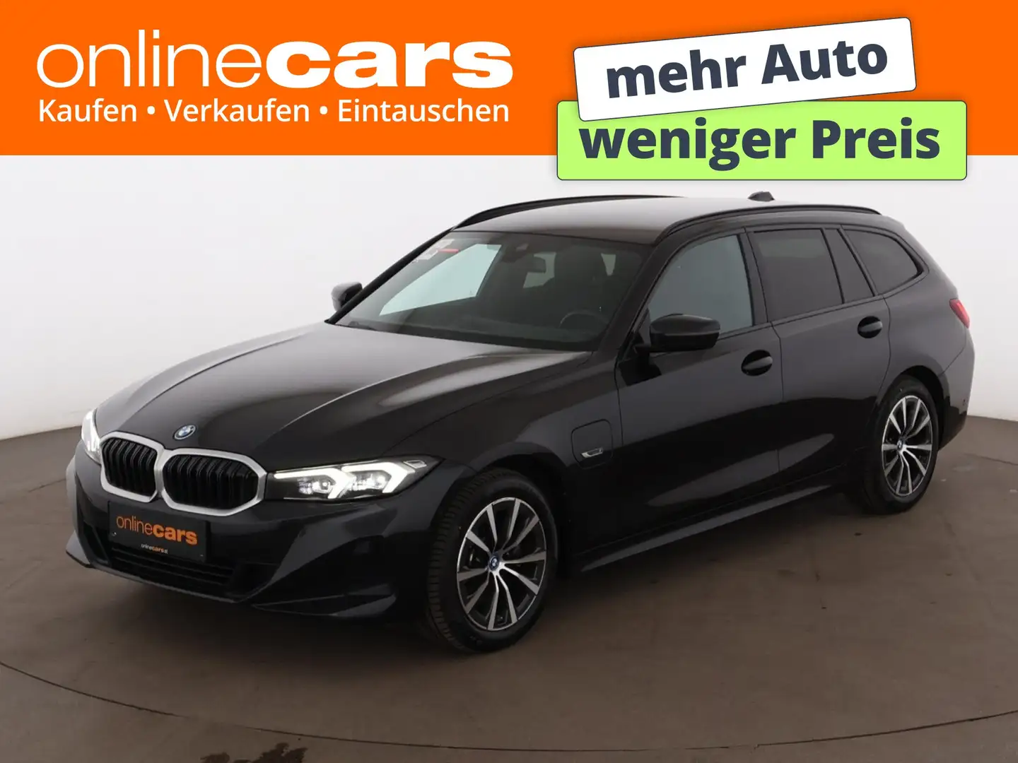 BMW 320 e Touring Aut LED LEDER NAVI R-CAM ASSIST TEMP Schwarz - 1
