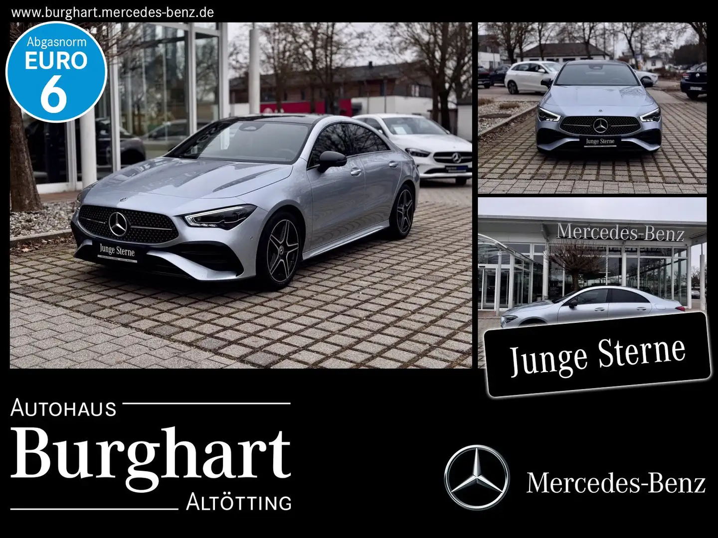 Mercedes-Benz CLA 220 CLA 220 d Coupé AMG Line Advanced/Plus/Night Navi Srebrny - 1