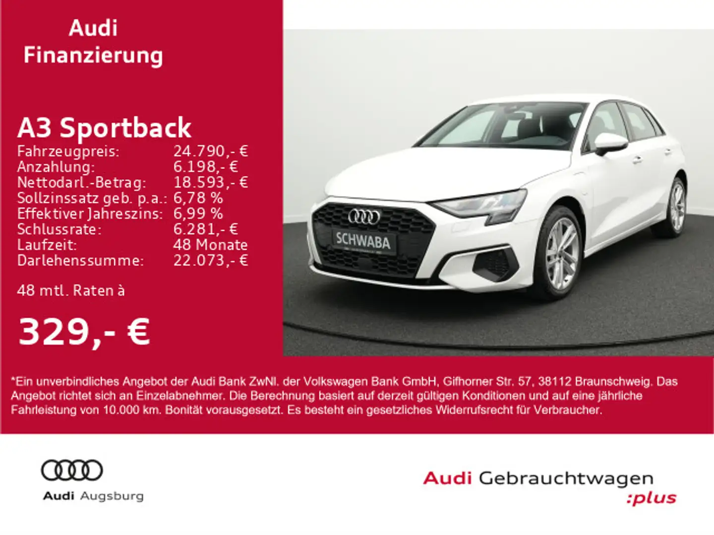 Audi A3 40 TFSIe S tr. *AHK*VIRTUAL*8-fach Weiß - 1