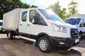 Ford Transit 350 Pritsche + Plane L4 DoKa 1.HD AHK Blanc - thumbnail 1