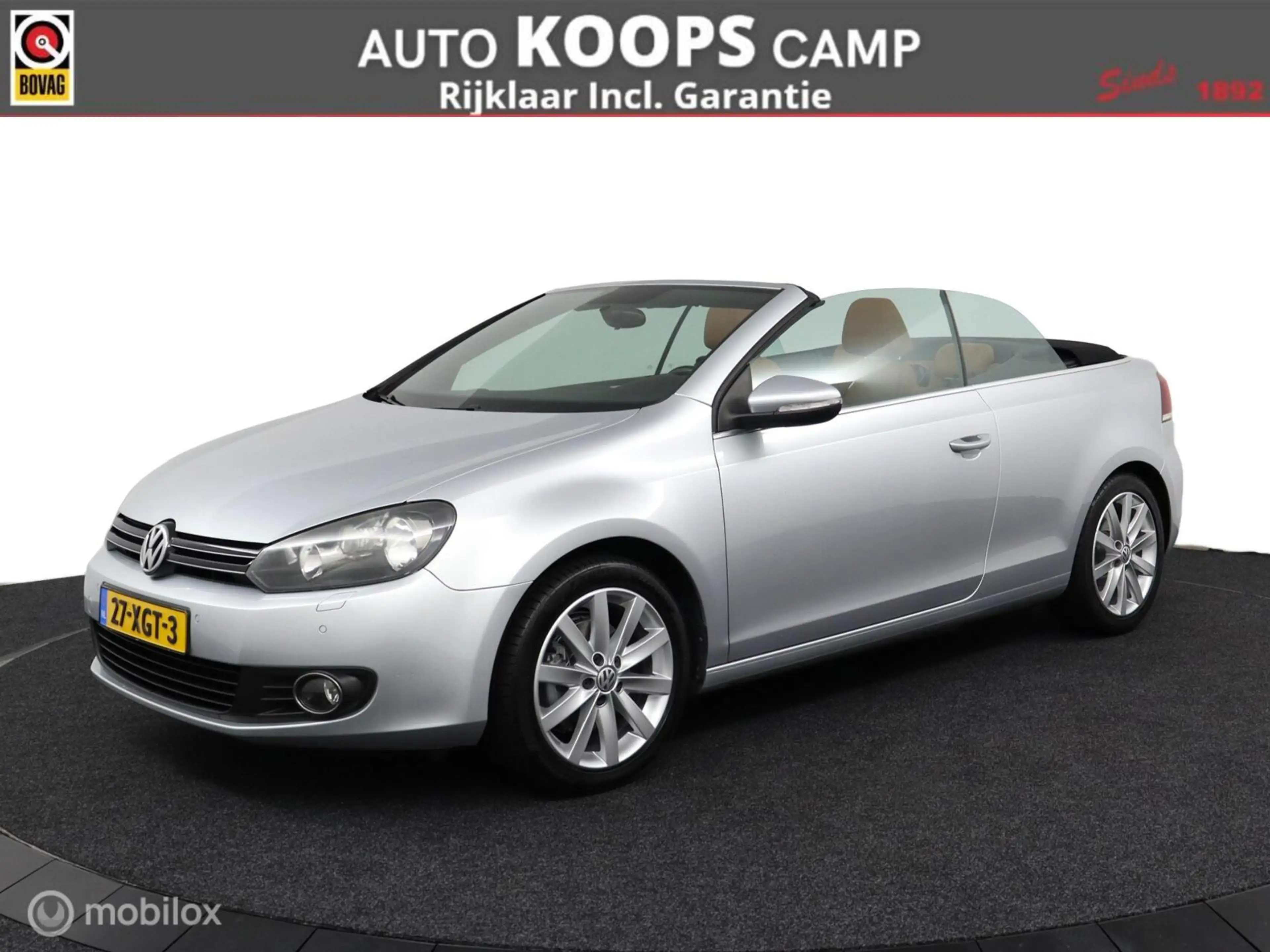 Volkswagen Golf Cabriolet 1.2 TSI BlueMotion | Bruin leder | Sensoren V & A