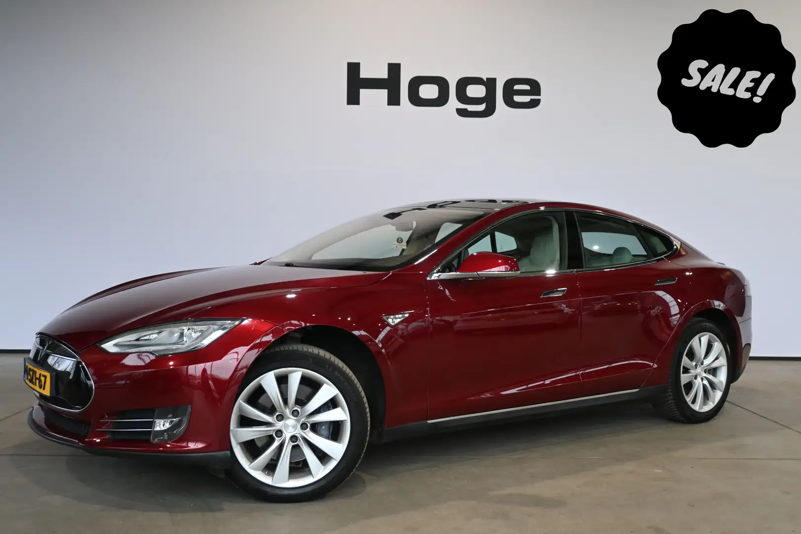 Tesla Model S 85 Performance Tech Pack ECC Navigatie Licht metaa Rood - 1