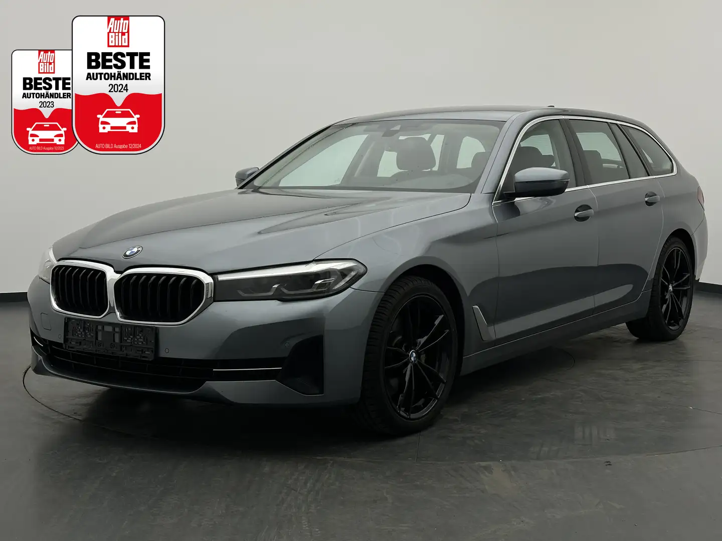 BMW 520 520i Touring Aut. +ASSISTENZ+LEDER+HIFI+SHZ+LED+ Blauw - 1