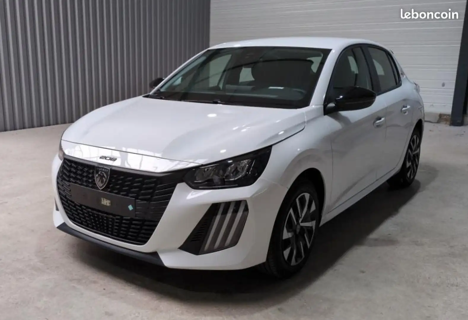 Peugeot 208 hybrid 100 e-dcs6 style neuf 0km + tva recuperable Blanc - 1