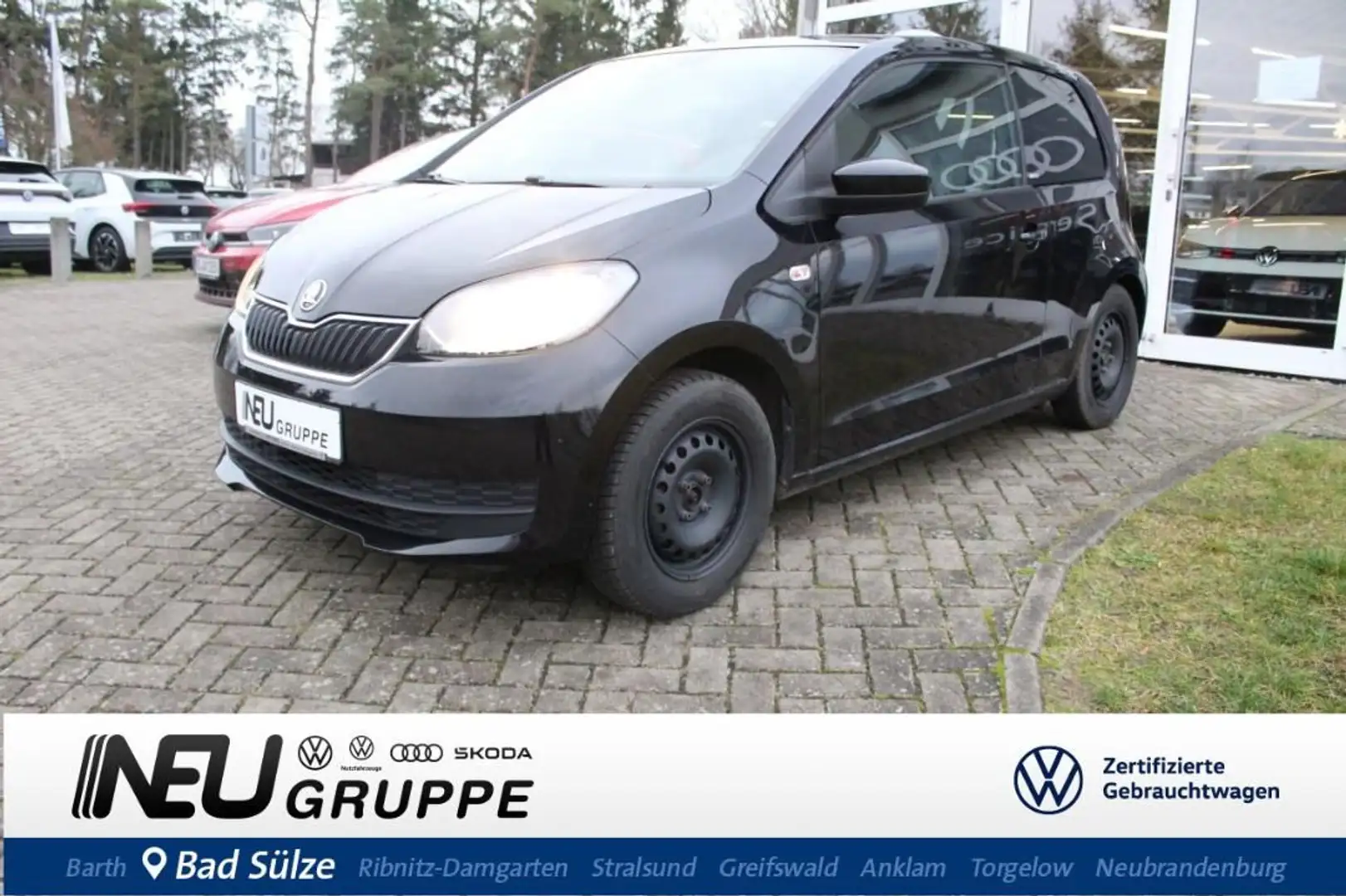 Skoda Citigo 1.0 Clever 15LM PDC GRA WiRä SHZ Schwarz - 1