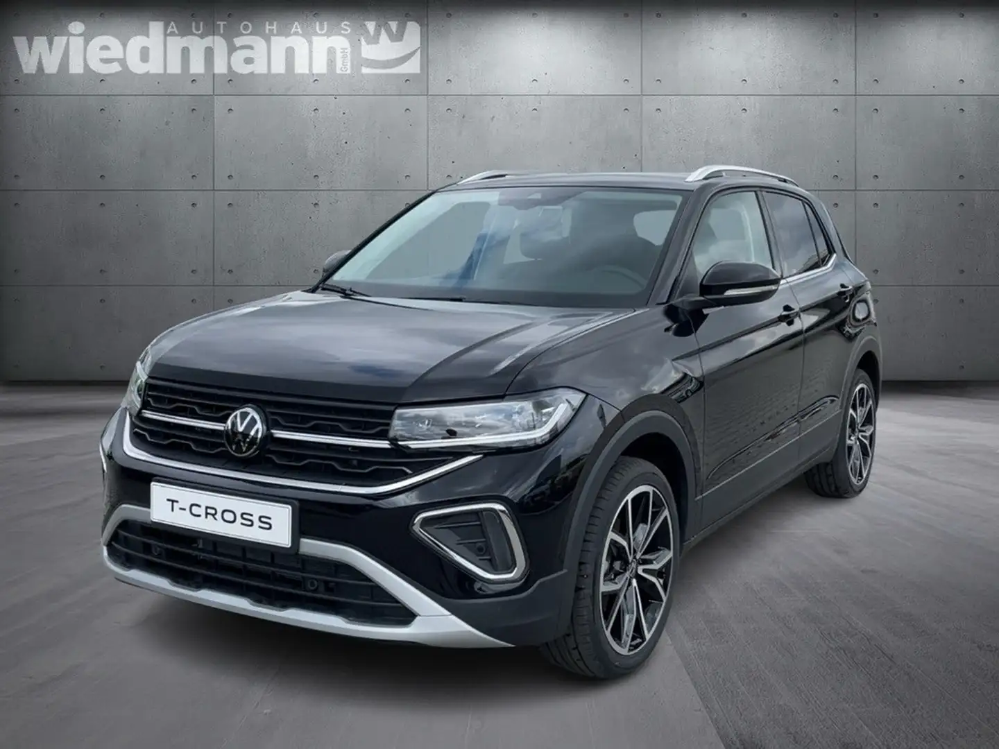 Volkswagen T-Cross Style 1.0 TSI AHK+Nav+LM+SHZ+RearView Schwarz - 2