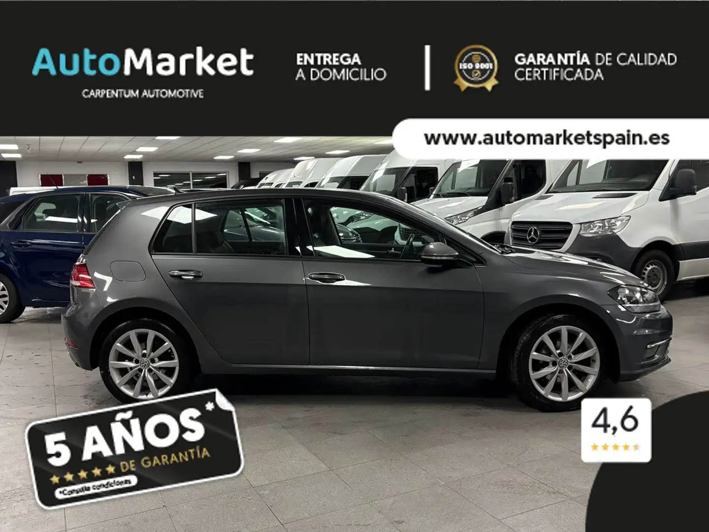 Volkswagen Golf 1.6TDI Business Edition 85kW Gris - 2