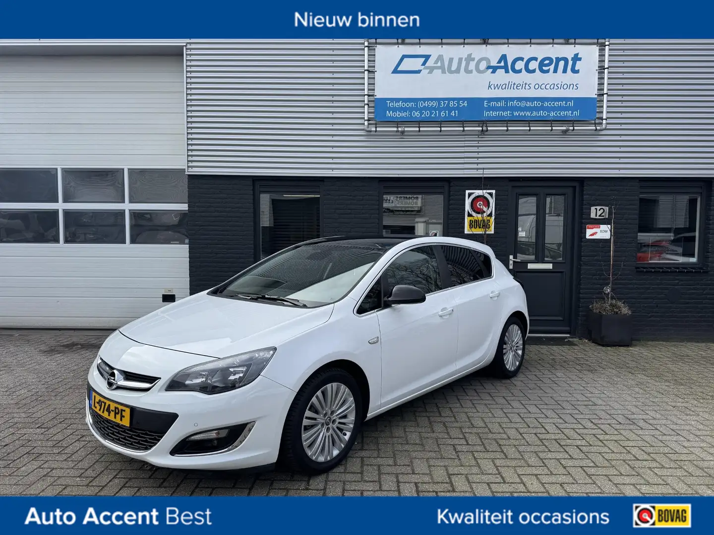 Opel Astra 1.4 Turbo Sport + Navi/Klima/Cuisel/LMV... Weiß - 1