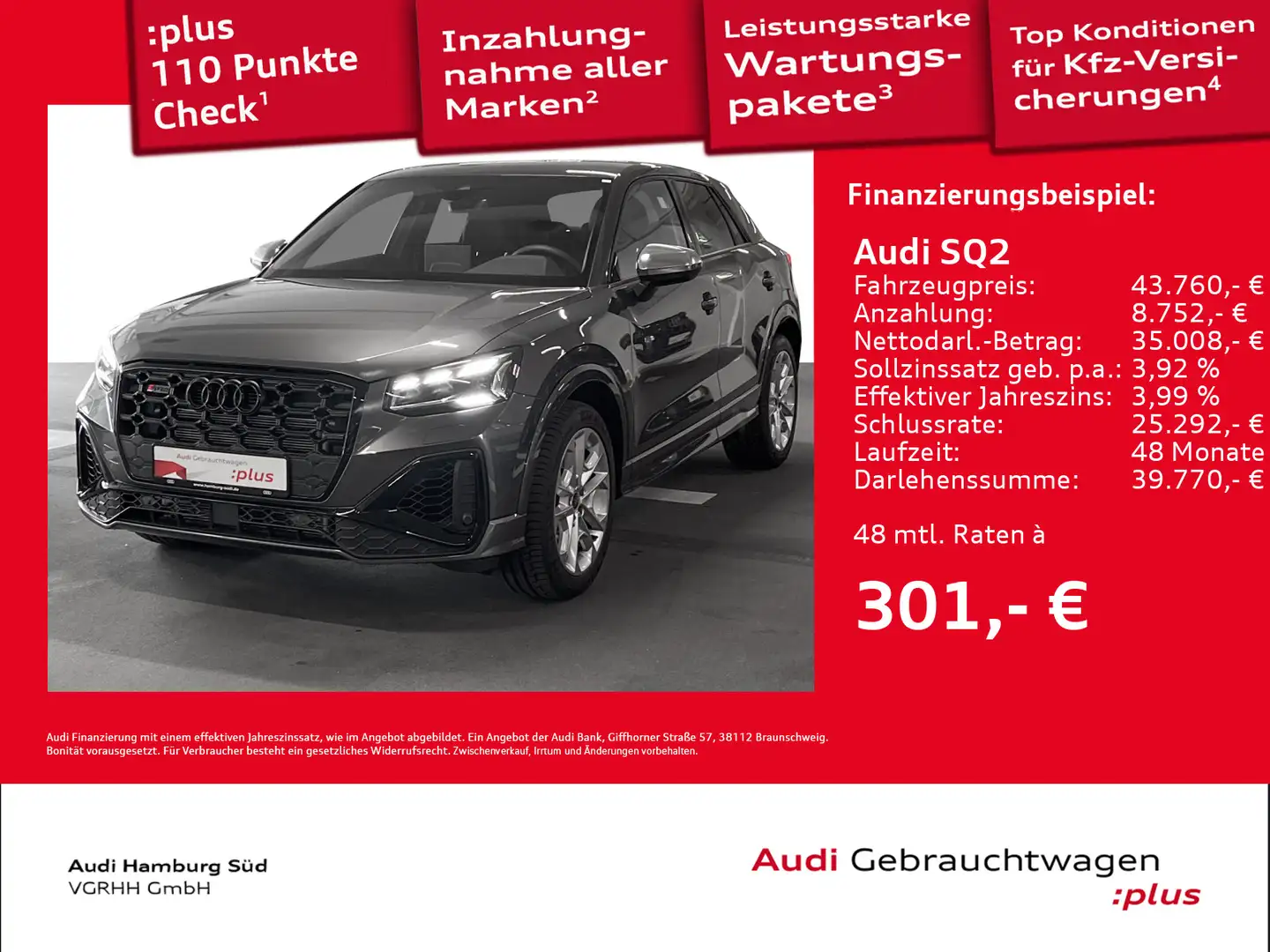 Audi SQ2 2.0 TFSI qu S tronic NAVI/MATRIX/ACC/VIRTUAL Grau - 1