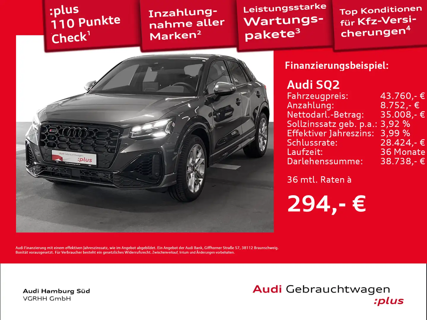 Audi SQ2 2.0 TFSI qu S tronic NAVI/MATRIX/ACC/VIRTUAL Grey - 1