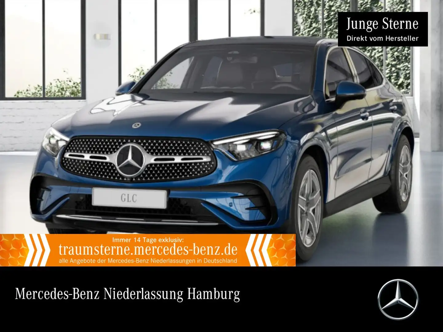 Mercedes-Benz GLC 300 d 4M AMG+PANO+360+AHK+TOTW+KEYLESS+9G Blau - 1