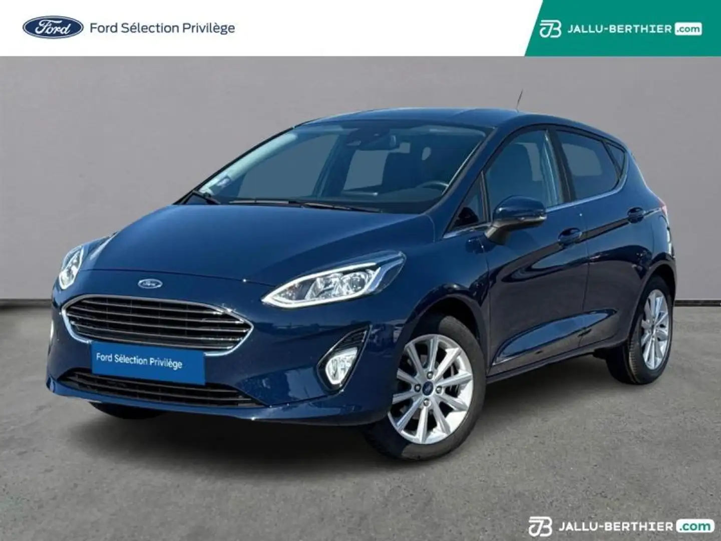Ford Fiesta 1.0 EcoBoost 100ch Stop\u0026Start Titanium 5p Eur Bleu - 1