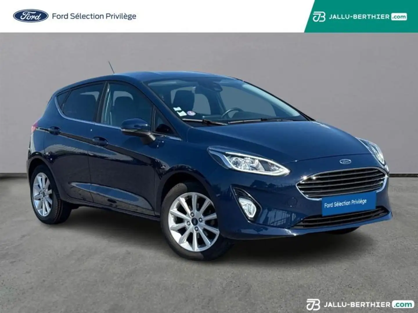Ford Fiesta 1.0 EcoBoost 100ch Stop\u0026Start Titanium 5p Eur Bleu - 2