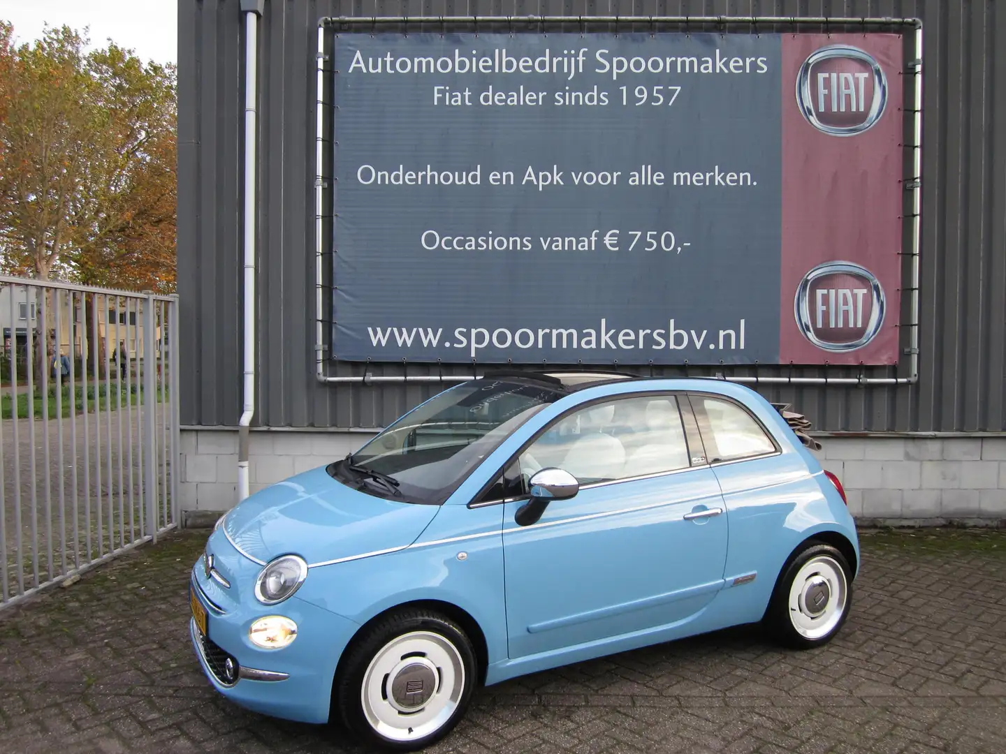 Fiat 500C Blauw - 1