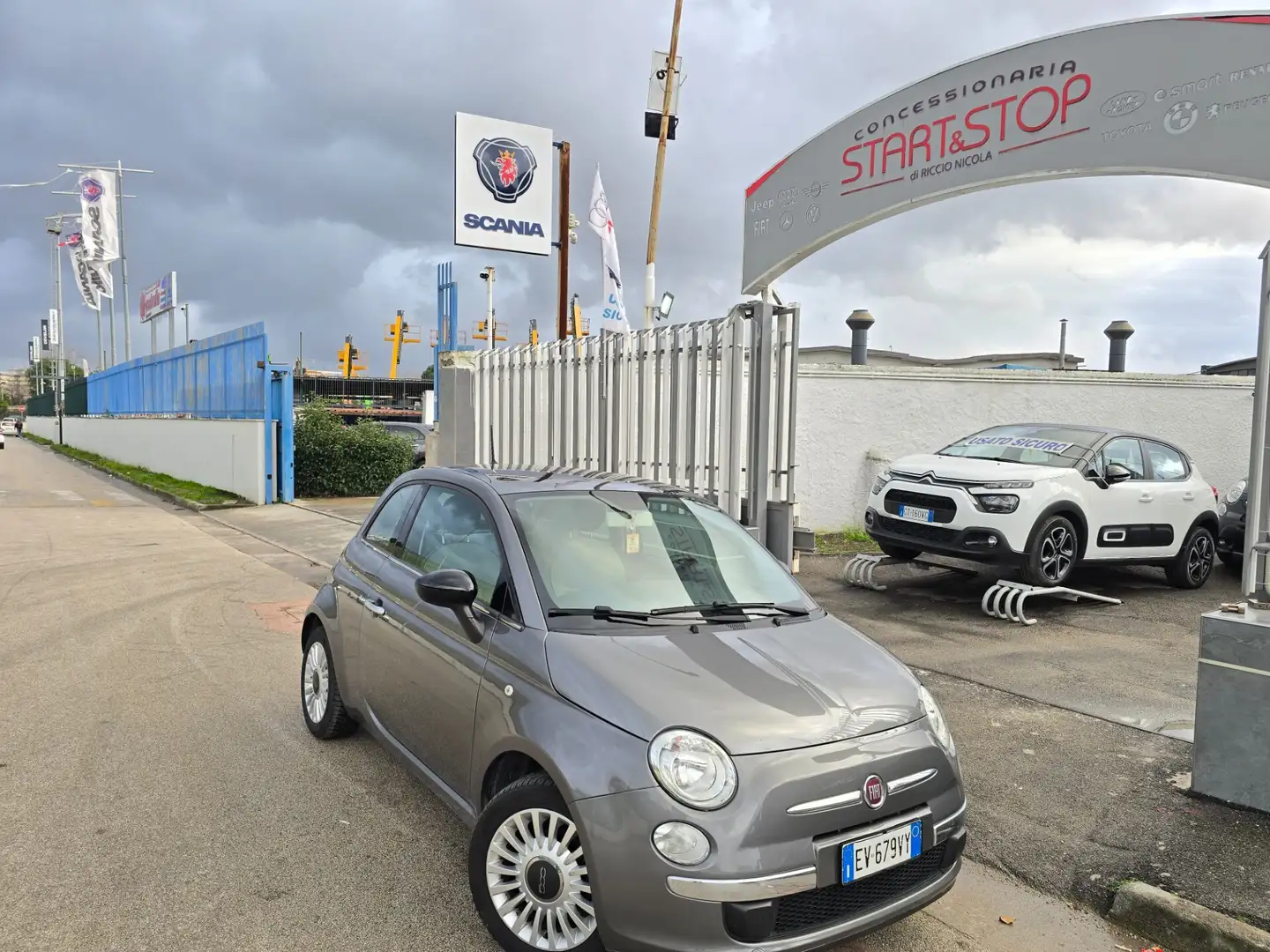 Fiat 500 Fiat 500 1.2 EasyPower Lounge Gris - 1