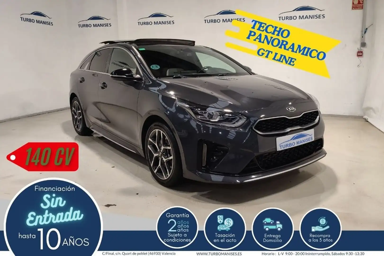 Kia ProCeed / pro_cee'd 1.4 T-GDI GT Line Gris - 2