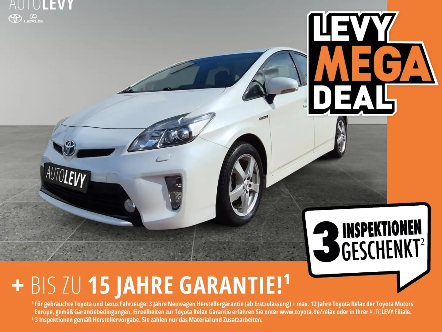 Toyota Prius Hybrid Executive HeadUp*LED*Navi*Keyless Bianco - 1