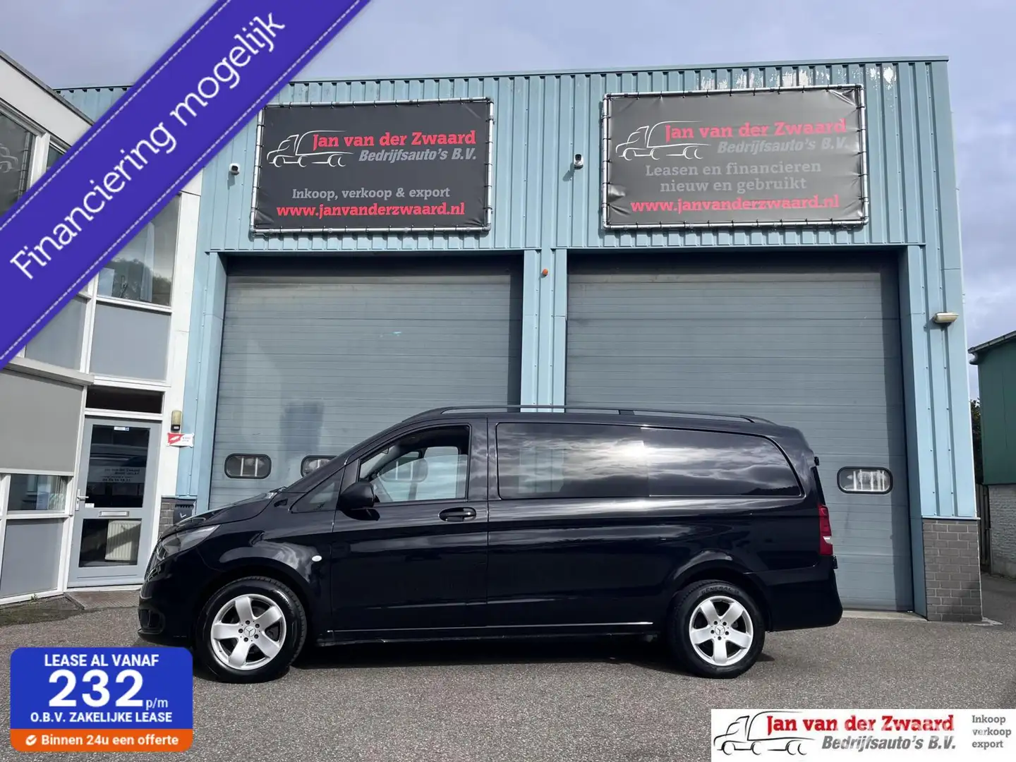 Mercedes-Benz Vito 114 CDI Dubbele cabine Ledere bekleding. Noir - 1