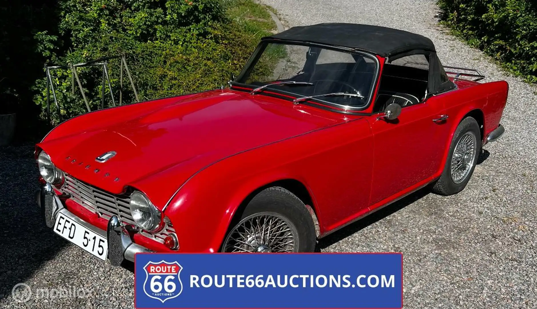 Triumph TR4 Cabriolet| Route 66 auctions Червоний - 2