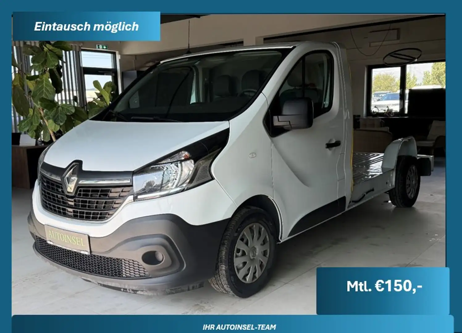 Renault Trafic Fahrgestell Tempomat Klima 1.Besitz Weiß - 1