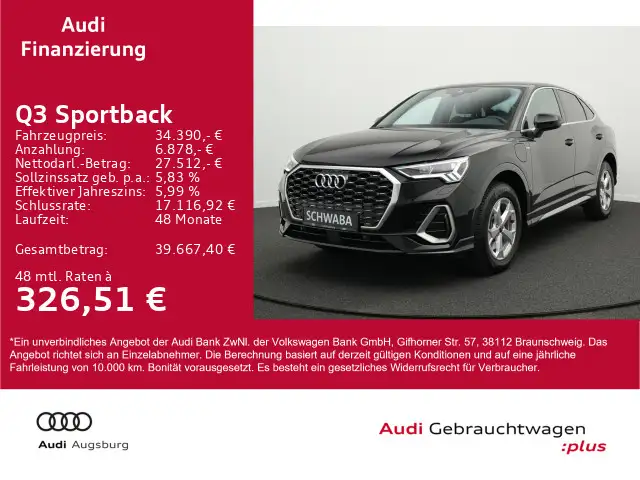 Audi Q3 S-line 45 eTFSI S tronic 8-fach ber