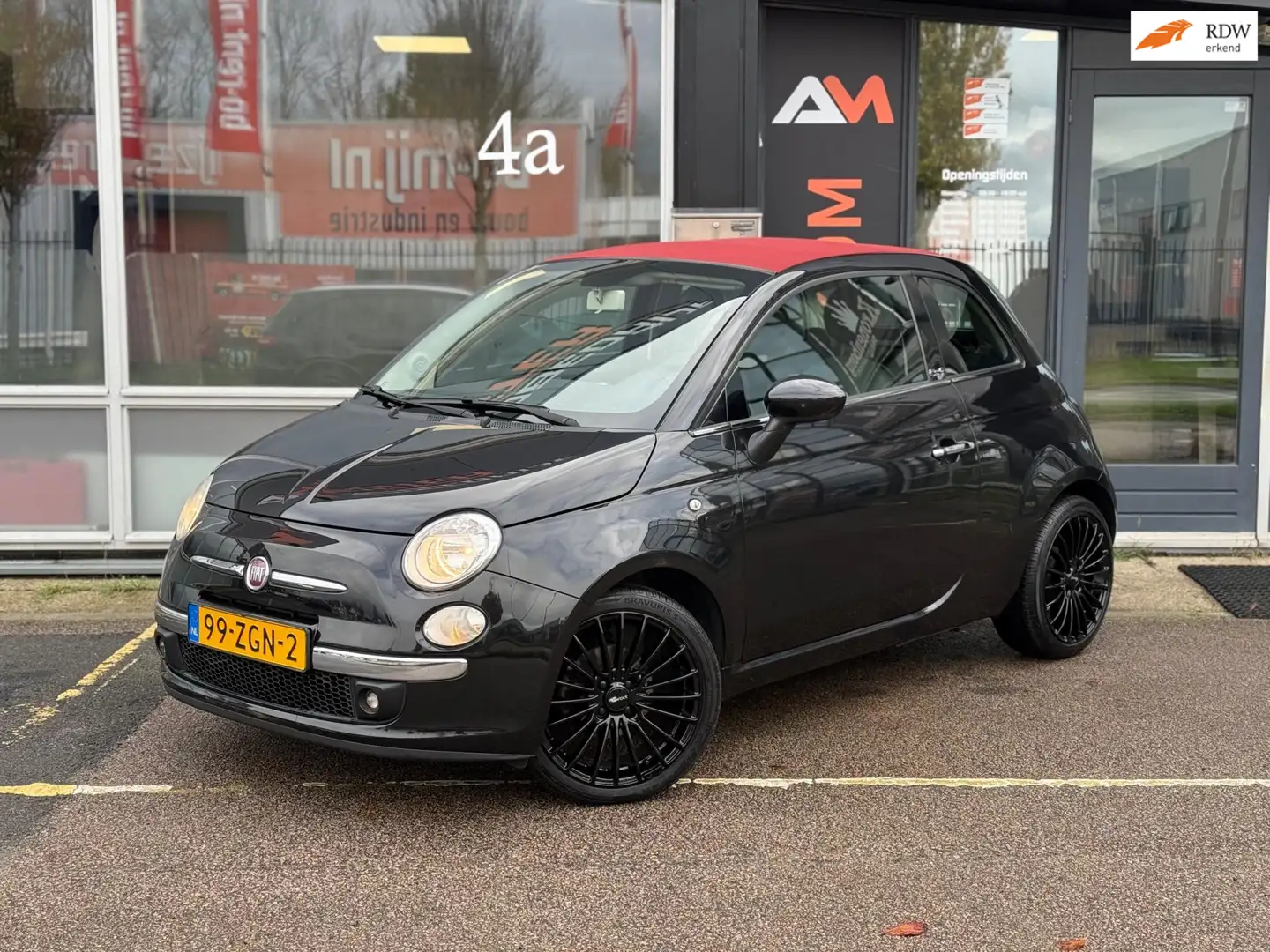 Fiat 500C 0.9 TwinAir Lounge | Airco | PDC | Noir - 1