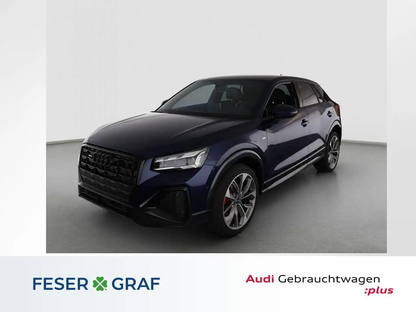 Audi Q2 40 TFSI qu S line-AHK-Matrix-ACC-Sonos Blau - 1