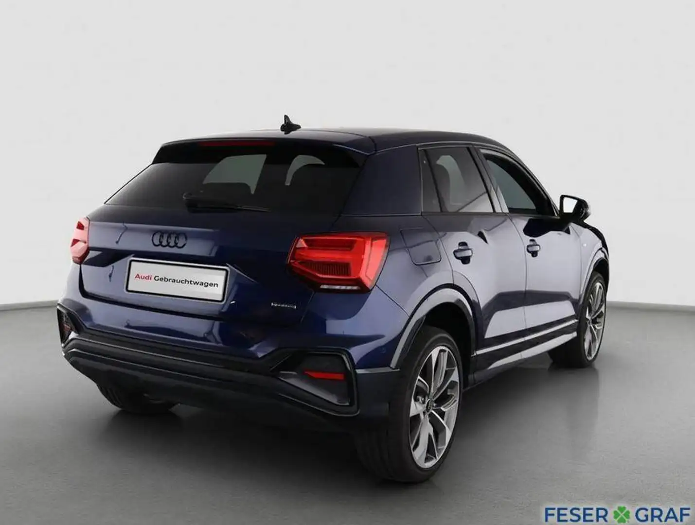 Audi Q2 40 TFSI qu S line-AHK-Matrix-ACC-Sonos Blau - 2