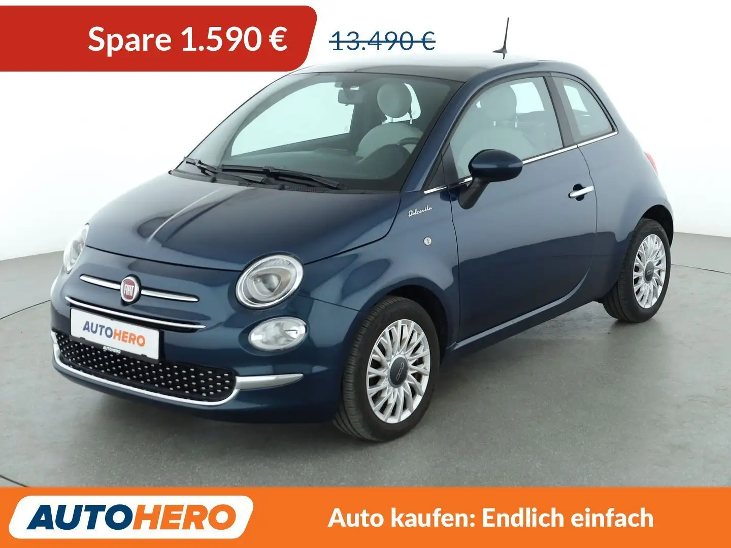 Fiat 500 1.0 Mild-Hybrid Dolcevita*TEMPO*PDC*KLIMA*GARANTIE Blau - 1