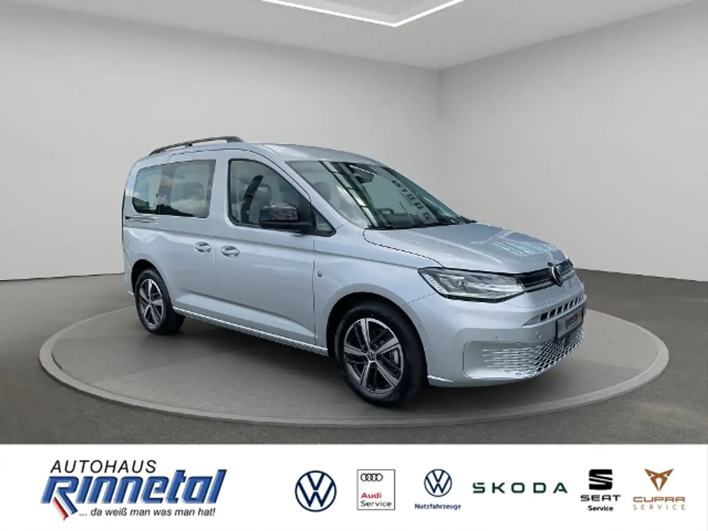 Volkswagen Caddy Life 2,0 l TDI DSG CLIMATRONIC+LED+FRONTSCEIBE HE Silber - 2