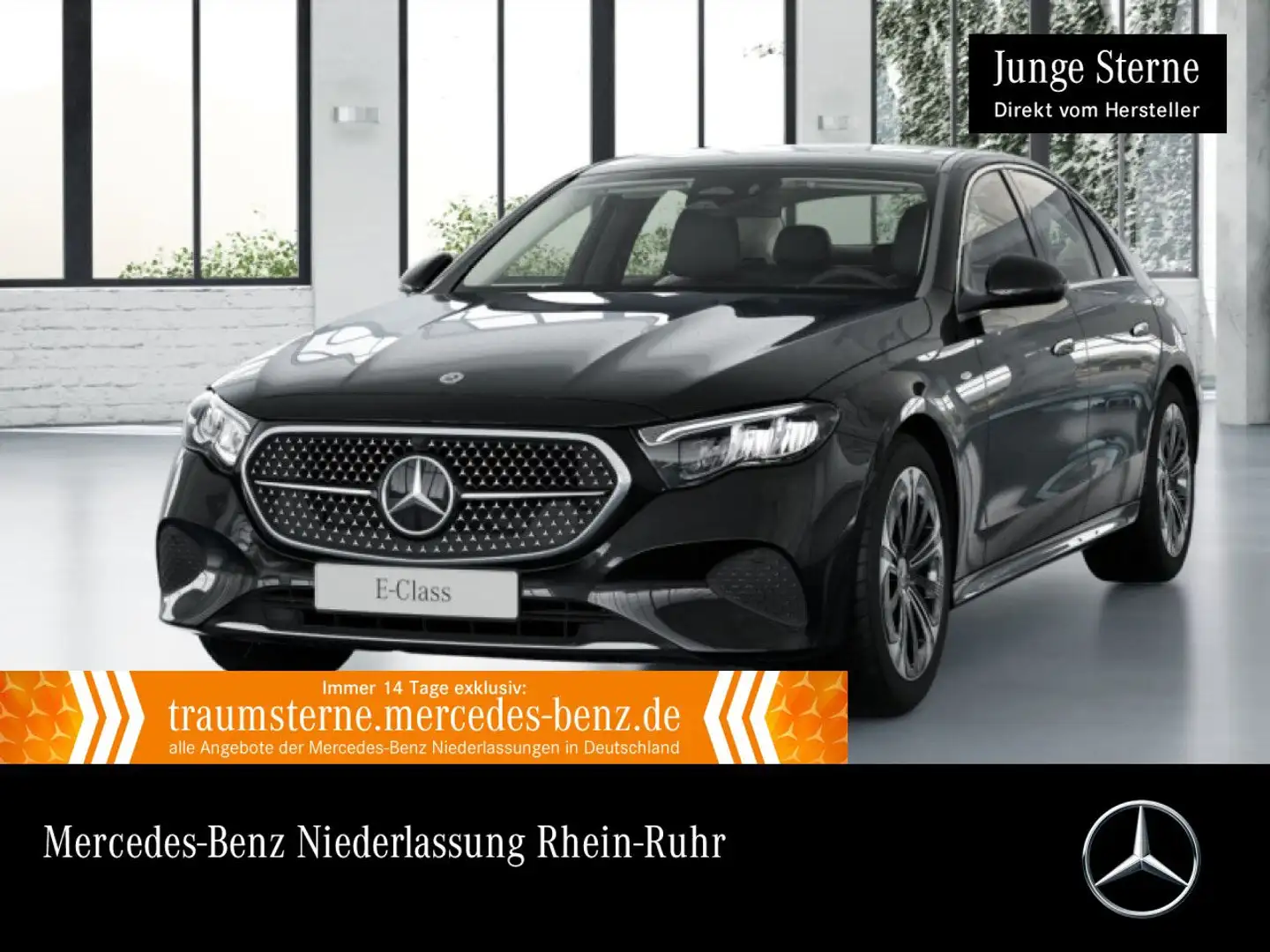 Mercedes-Benz E 300 de 4M Hybrid Avantgarde Pano Distr. LED PTS Schwarz - 1