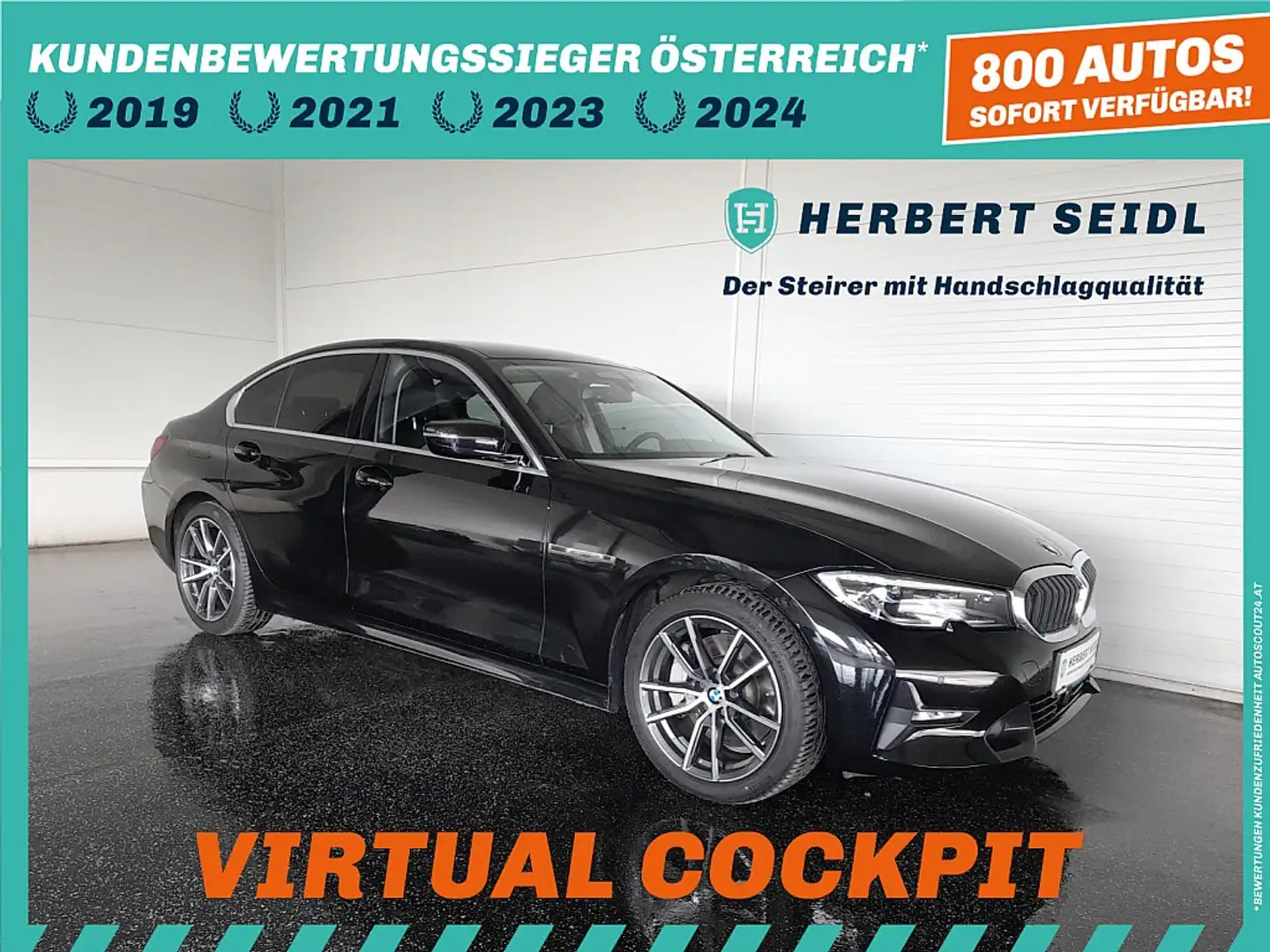 BMW 330 e Limousine Sport-Line PHEV Aut. *LASER LED / N... Noir - 1