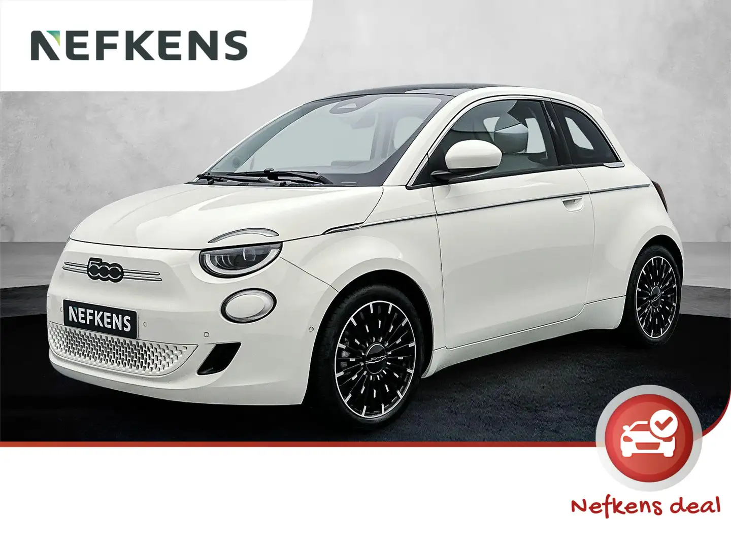 Fiat 500 EV La Prima 42 kWh 118 pk | Navigatie | Panoramada Wit - 1