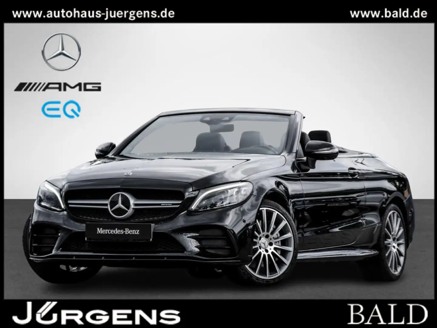 Mercedes-Benz C 43 AMG 4M Cabrio Comand/ILS/Burm/360/HUD/Night Zwart - 2