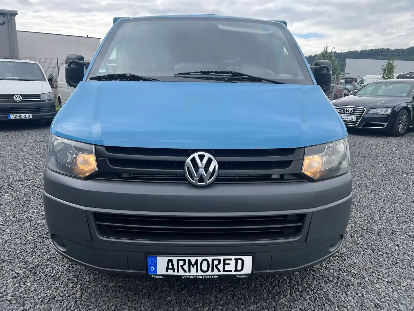 Volkswagen T5 Transporter T5 2.0 TDI*LANG*3-SITZE*GELDTRANSPORTER*ARMORED* Blau - 2