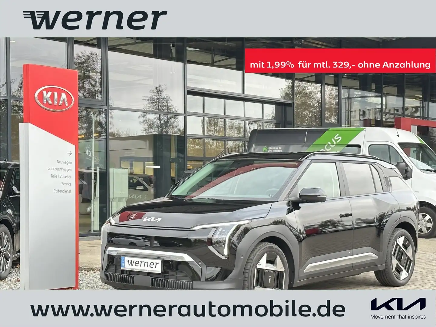 Kia EV3 58,3 kWh Earth WIC Bus Upgrade Negru - 1