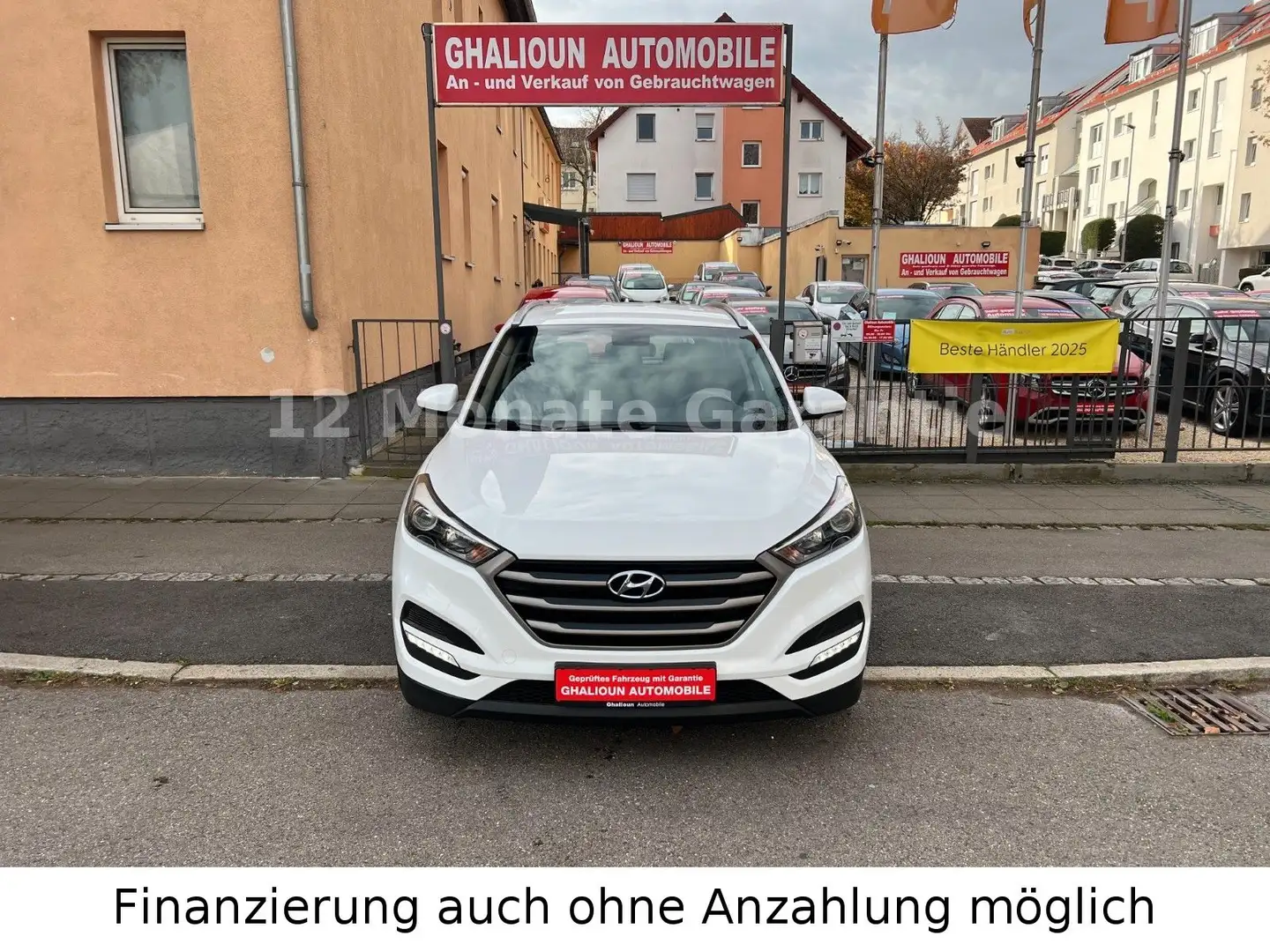 Hyundai TUCSON 1.6 TGDI Go + 2WD Navi & Rückfahrkamera Weiß - 1