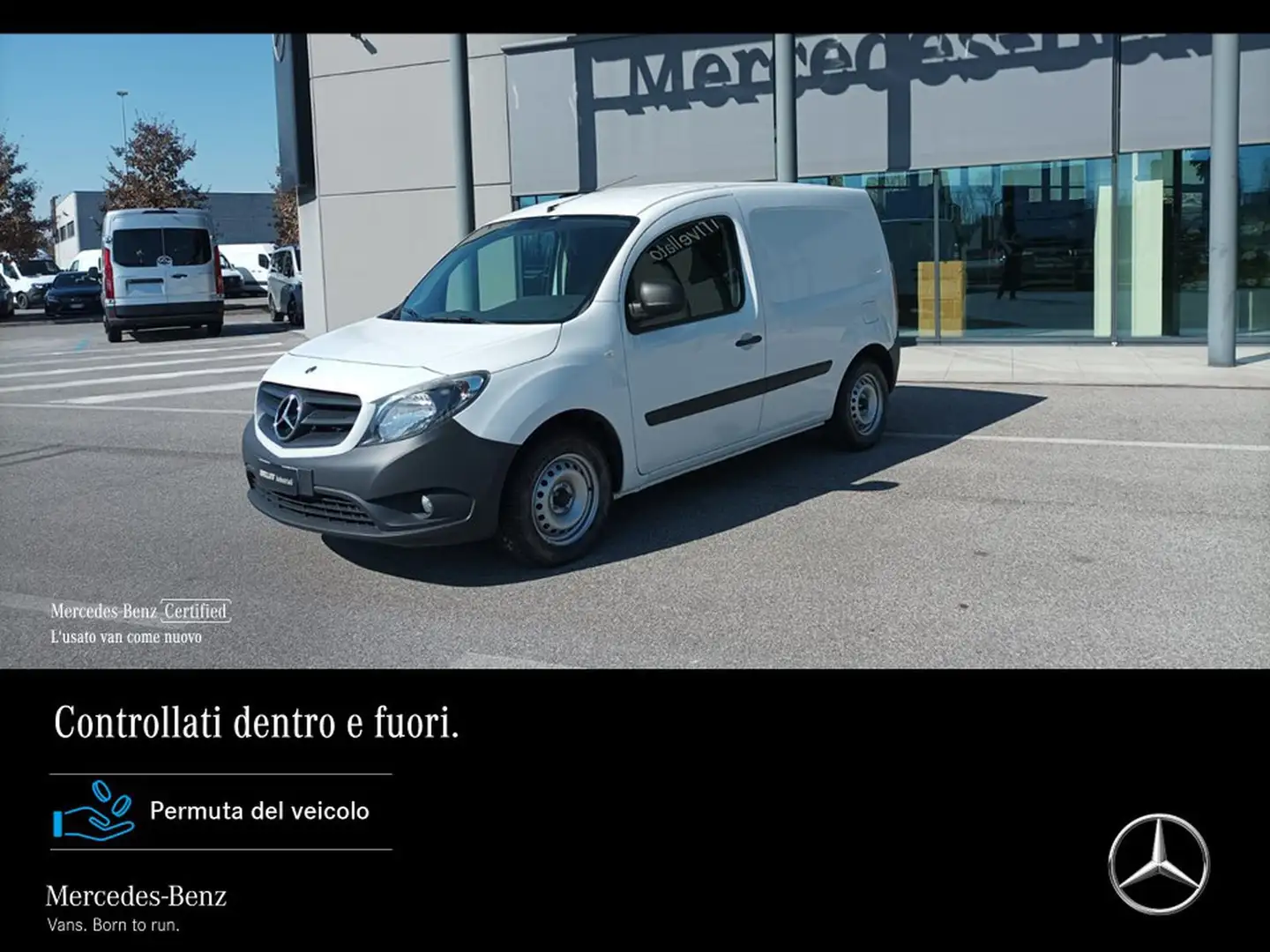 Mercedes-Benz Citan 111 cdi long blueff. e6d-temp Bianco - 1