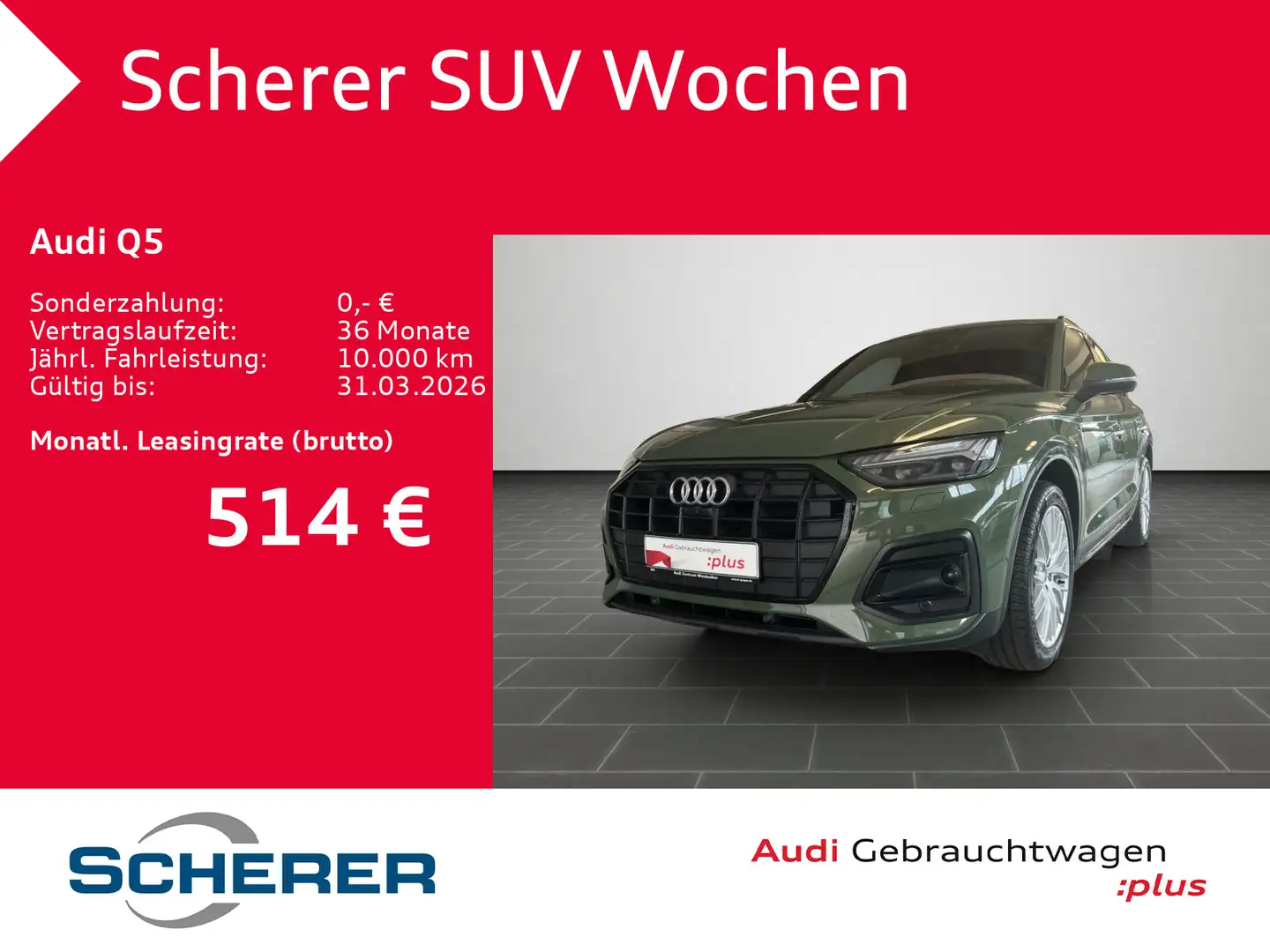 Audi Q5 advanced 35 TDI 120(163) kW(PS) S tronic Grün - 1