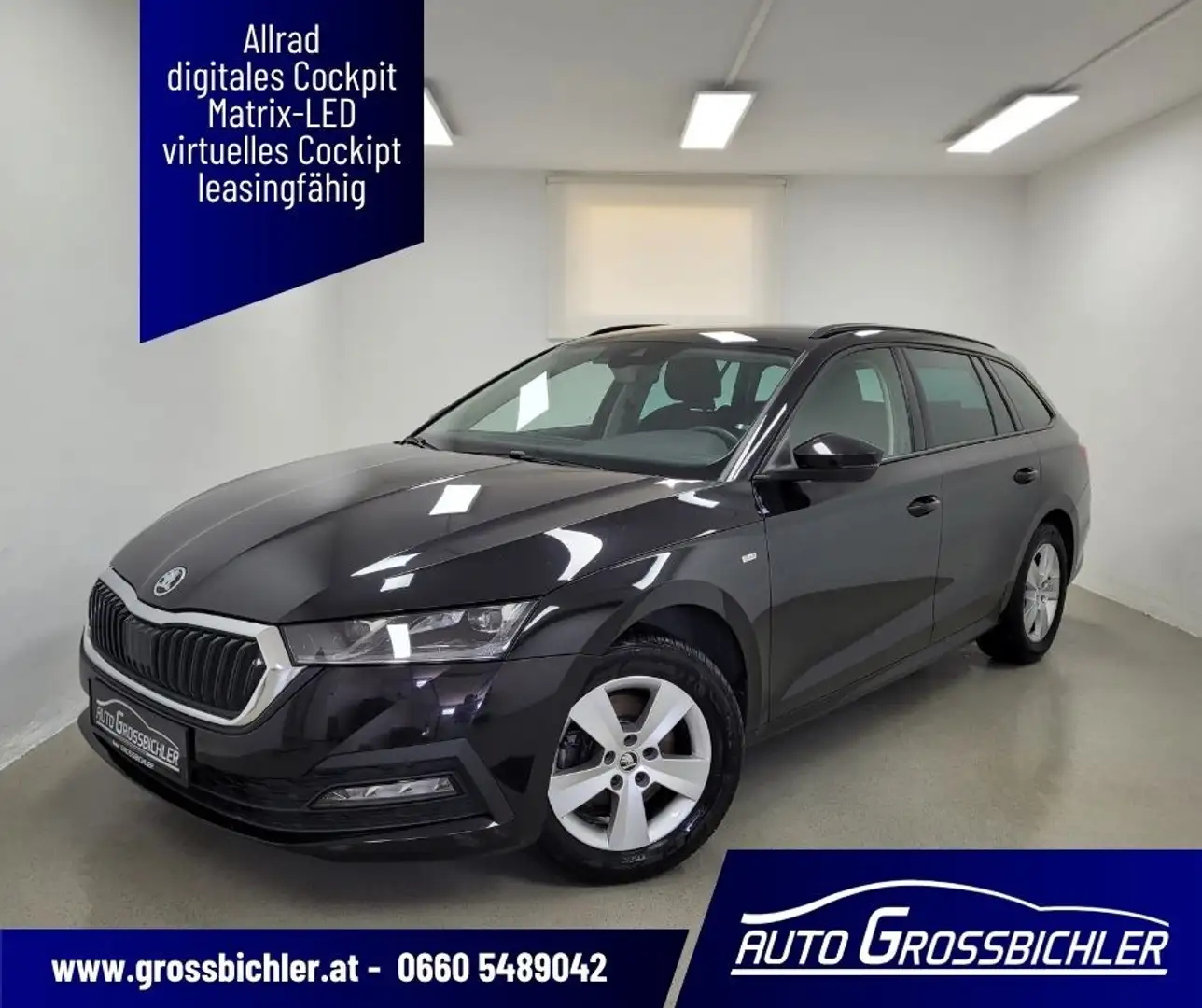 Skoda Octavia Combi 2,0 TDI 4x4 Ambition DSG ACC, Matrix-LED,... Noir - 1