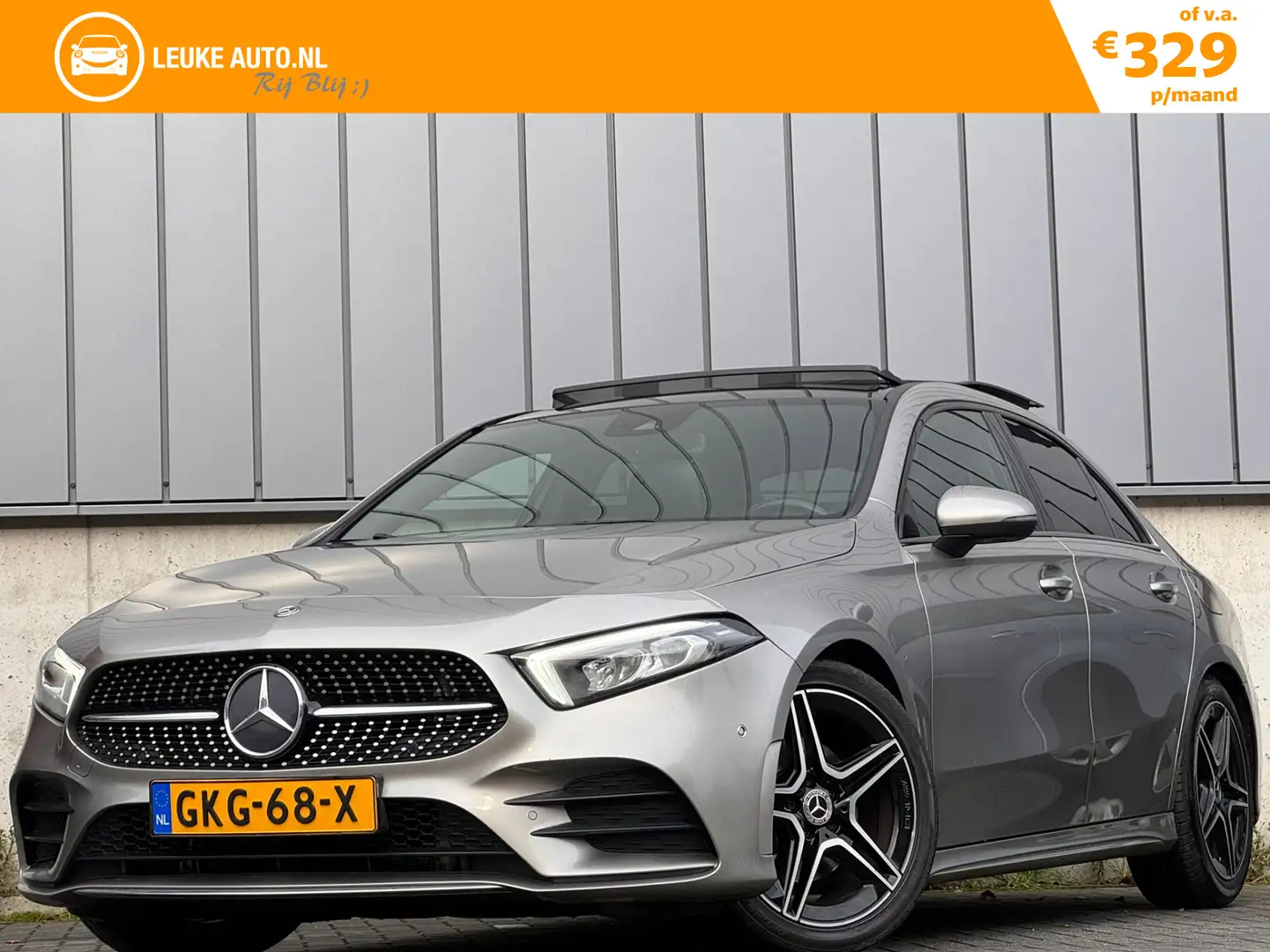 Mercedes-Benz A 200 Limo 163PK AMG Night Pano Camera Apple-Carplay Gris - 1
