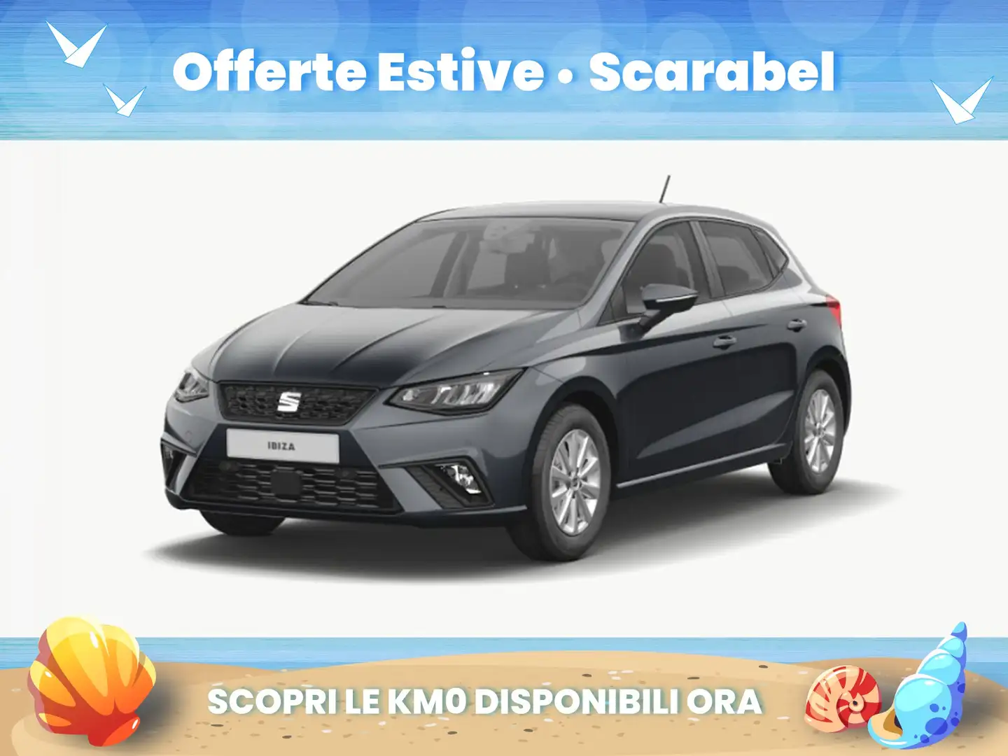 SEAT Ibiza 1.0 ecotsi business 95cv Grijs - 1