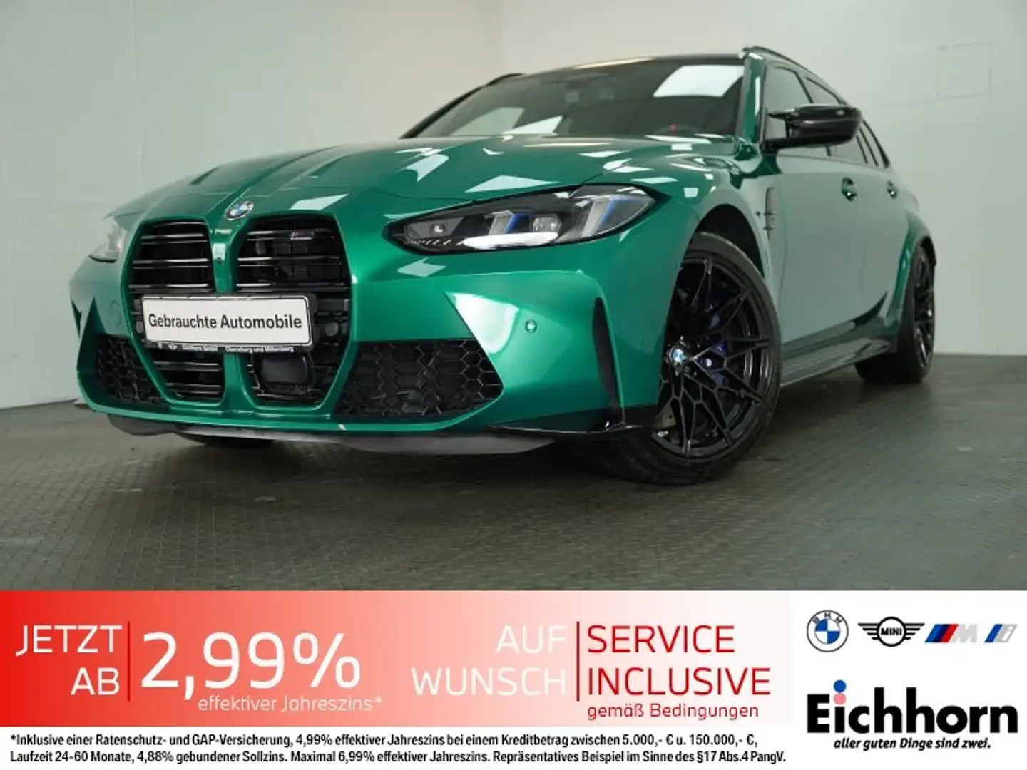 BMW M3 Competition M xDrive Touring INNOPAKET.LEDER* Grün - 1